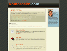 Tablet Screenshot of komoroske.com